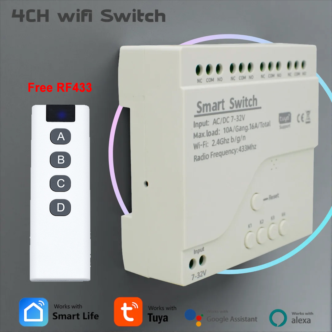 4 Kanallı Wifi Devre Kesici Tu - Tuya 4 Channel incelemesi ve fiyatı